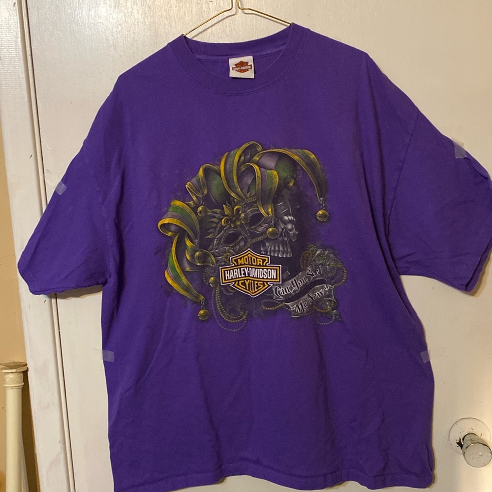 New Orleans Harley Davidson Mardi Gras T Shirt